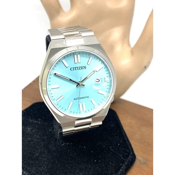 Citizen Men's Watch NJ0151-88M Tsuyosa Automatic Teal Blue Dial Stainless Steel - Picture 14 of 15